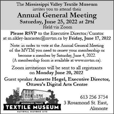 Featured image for Mississippi Valley Textile Museum AGM